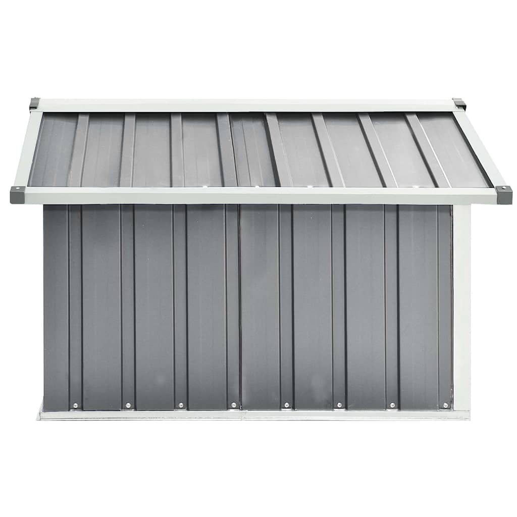 Sodo roboto vejapjovės garažas, pilkas, 92x97x63cm, plienas Sodo roboto vejapjovės garažas, pilkas, 92x97x63cm, plienas - Image 4