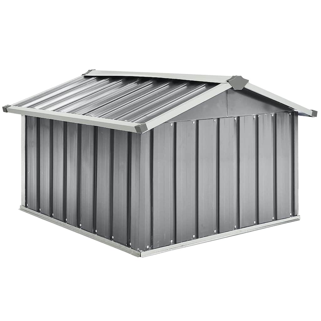 Sodo roboto vejapjovės garažas, pilkas, 92x97x63cm, plienas Sodo roboto vejapjovės garažas, pilkas, 92x97x63cm, plienas - Image 5