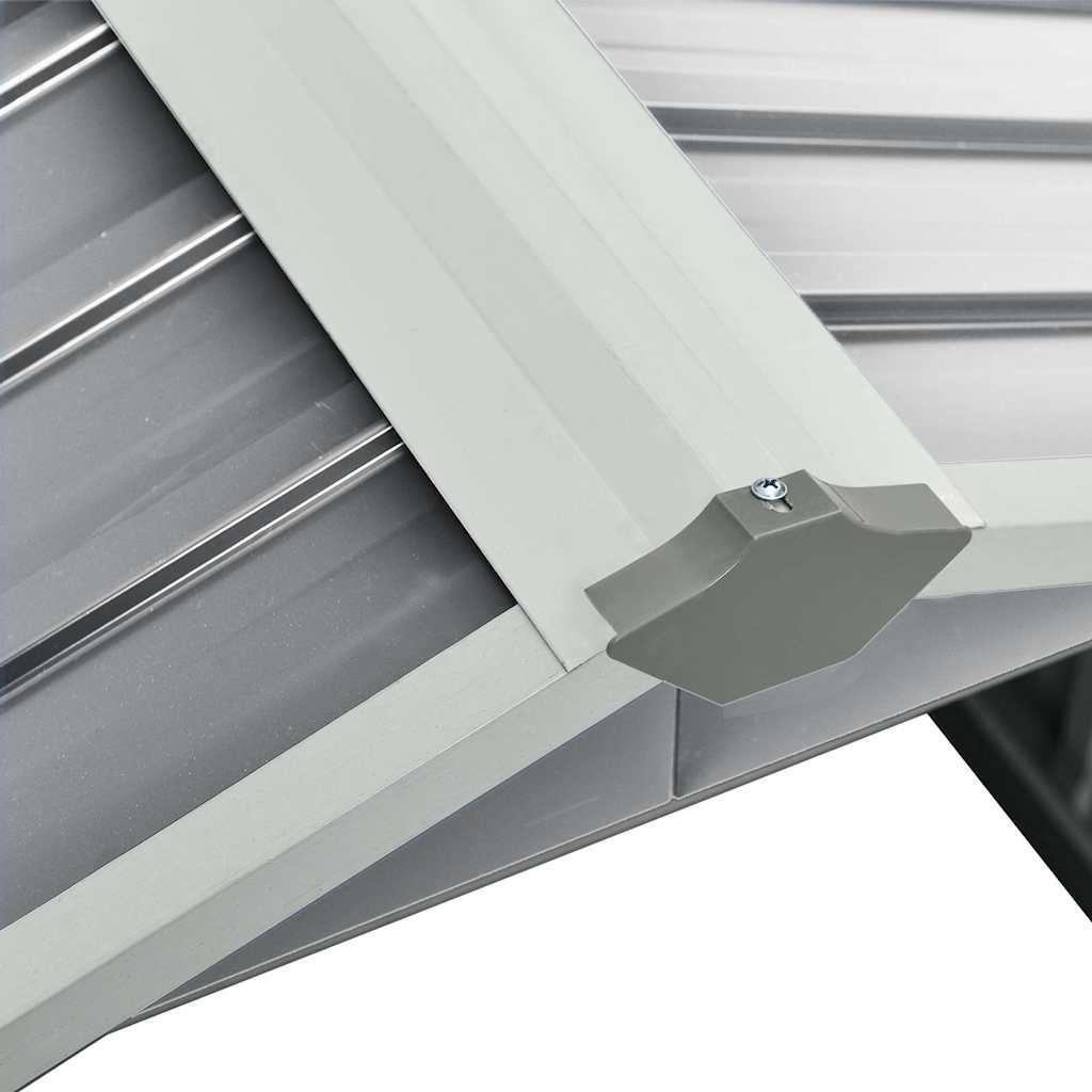 Sodo roboto vejapjovės garažas, pilkas, 92x97x63cm, plienas Sodo roboto vejapjovės garažas, pilkas, 92x97x63cm, plienas - Image 7