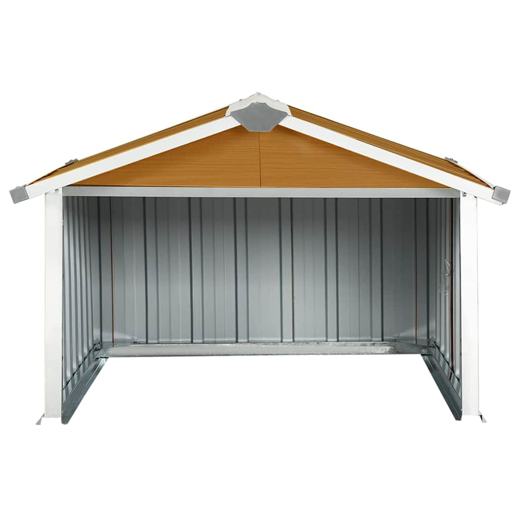 Sodo roboto vejapjovės garažas, rudas, 92x97x63cm, plienas Sodo roboto vejapjovės garažas, rudas, 92x97x63cm, plienas - Image 4
