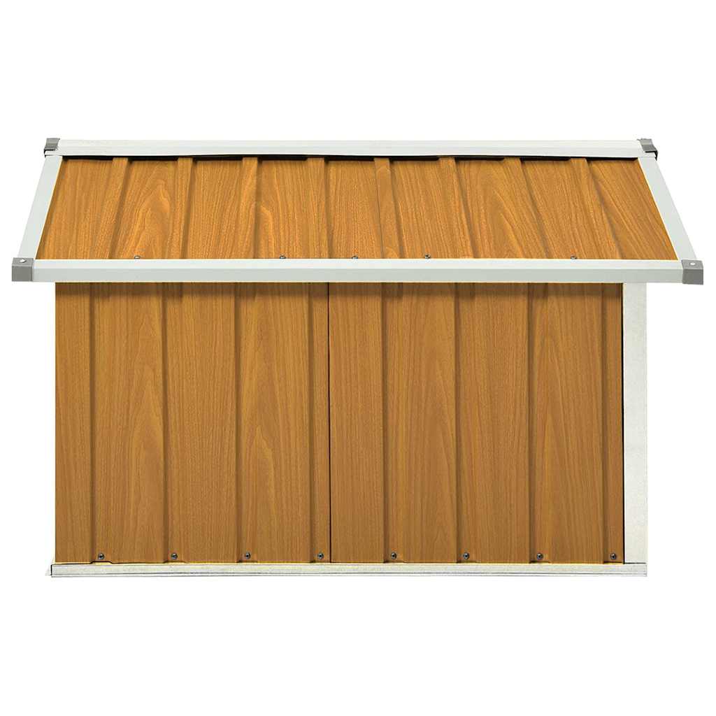 Sodo roboto vejapjovės garažas, rudas, 92x97x63cm, plienas Sodo roboto vejapjovės garažas, rudas, 92x97x63cm, plienas - Image 5