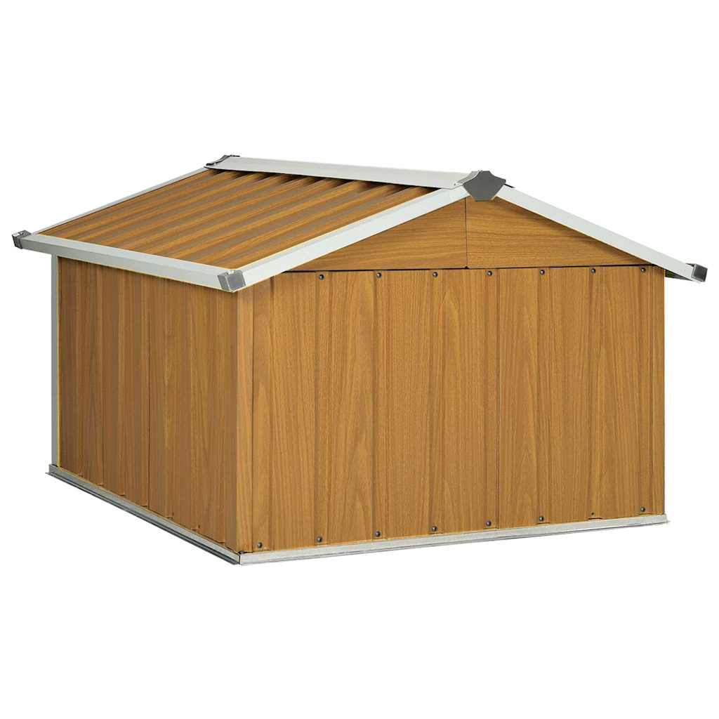 Sodo roboto vejapjovės garažas, rudas, 92x97x63cm, plienas Sodo roboto vejapjovės garažas, rudas, 92x97x63cm, plienas - Image 6