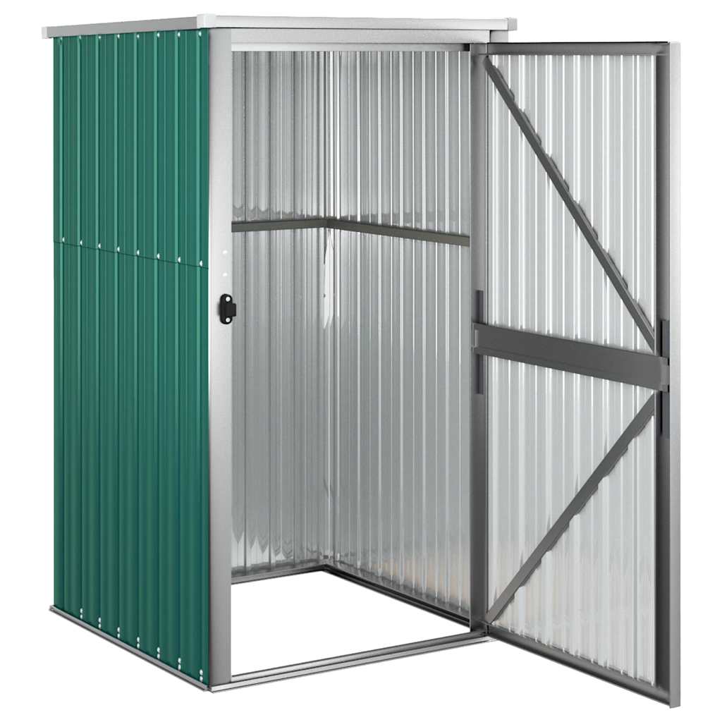 Sodo įrankių pašiūrė, žalia, 88x89x161cm, galvanizuotas plienas Sodo įrankių pašiūrė, žalia, 88x89x161cm, galvanizuotas plienas - Image 4