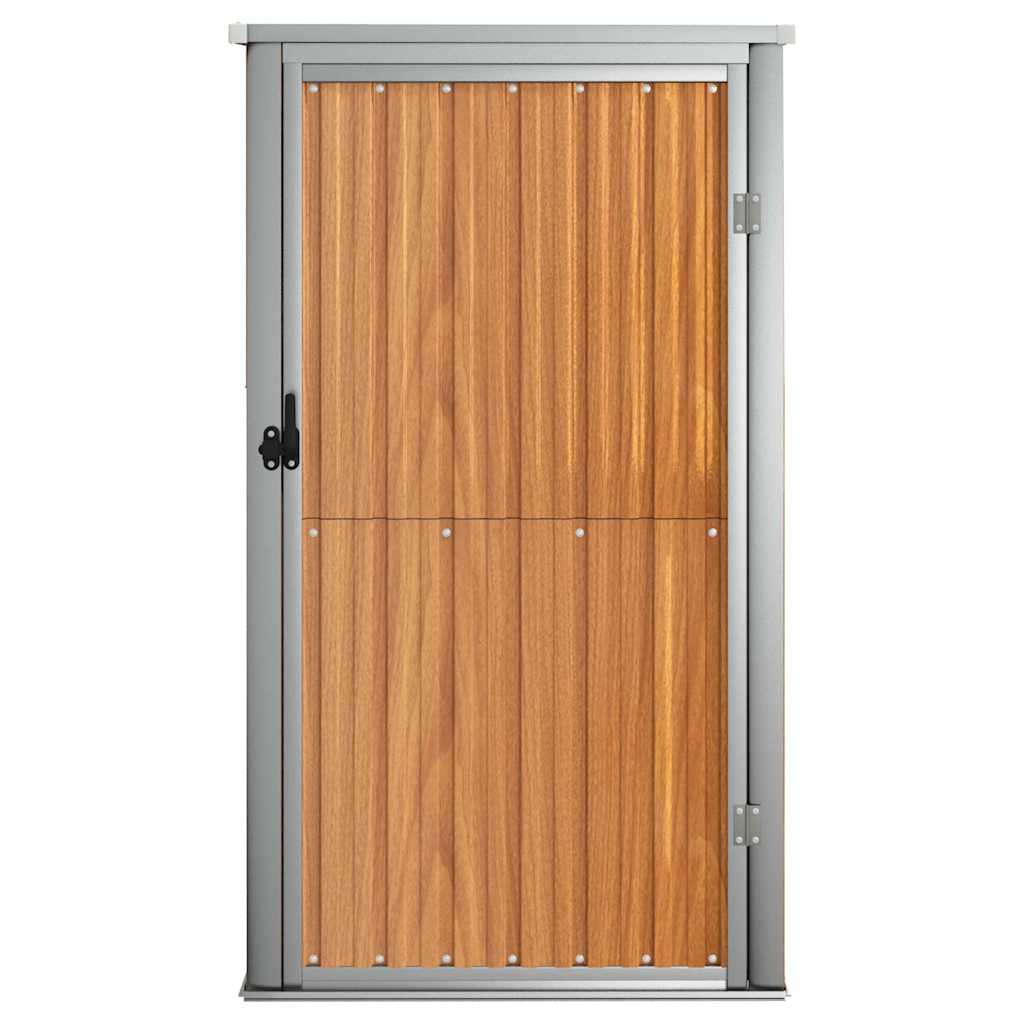 Sodo įrankių pašiūrė, ruda, 88x89x161cm, galvanizuotas plienas Sodo įrankių pašiūrė, ruda, 88x89x161cm, galvanizuotas plienas - Image 3