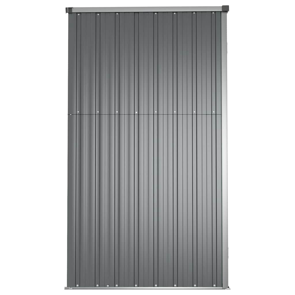 Sodo įrankių pašiūrė, pilka, 225x89x161cm, plienas Sodo įrankių pašiūrė, pilka, 225x89x161cm, plienas - Image 5