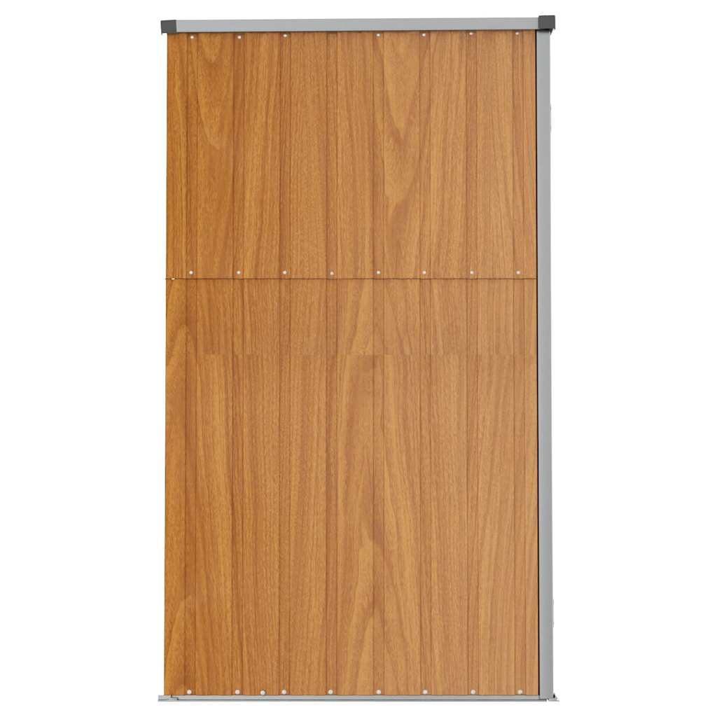 Sodo įrankių pašiūrė, ruda, 225x89x161cm, galvanizuotas plienas Sodo įrankių pašiūrė, ruda, 225x89x161cm, galvanizuotas plienas - Image 5