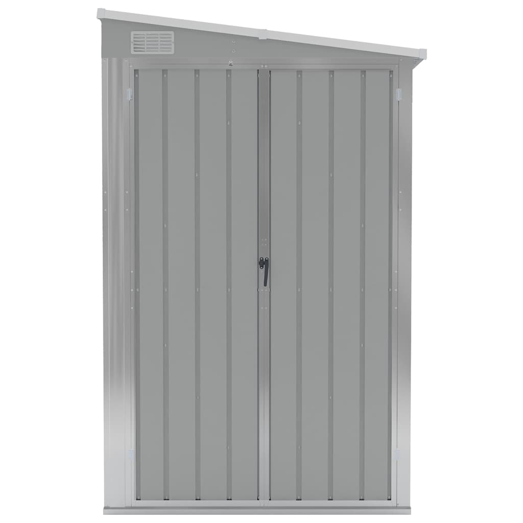 Sodo pašiūrė, pilka, 118x100x178cm, galvanizuotas plienas Sodo pašiūrė, pilka, 118x100x178cm, galvanizuotas plienas - Image 3