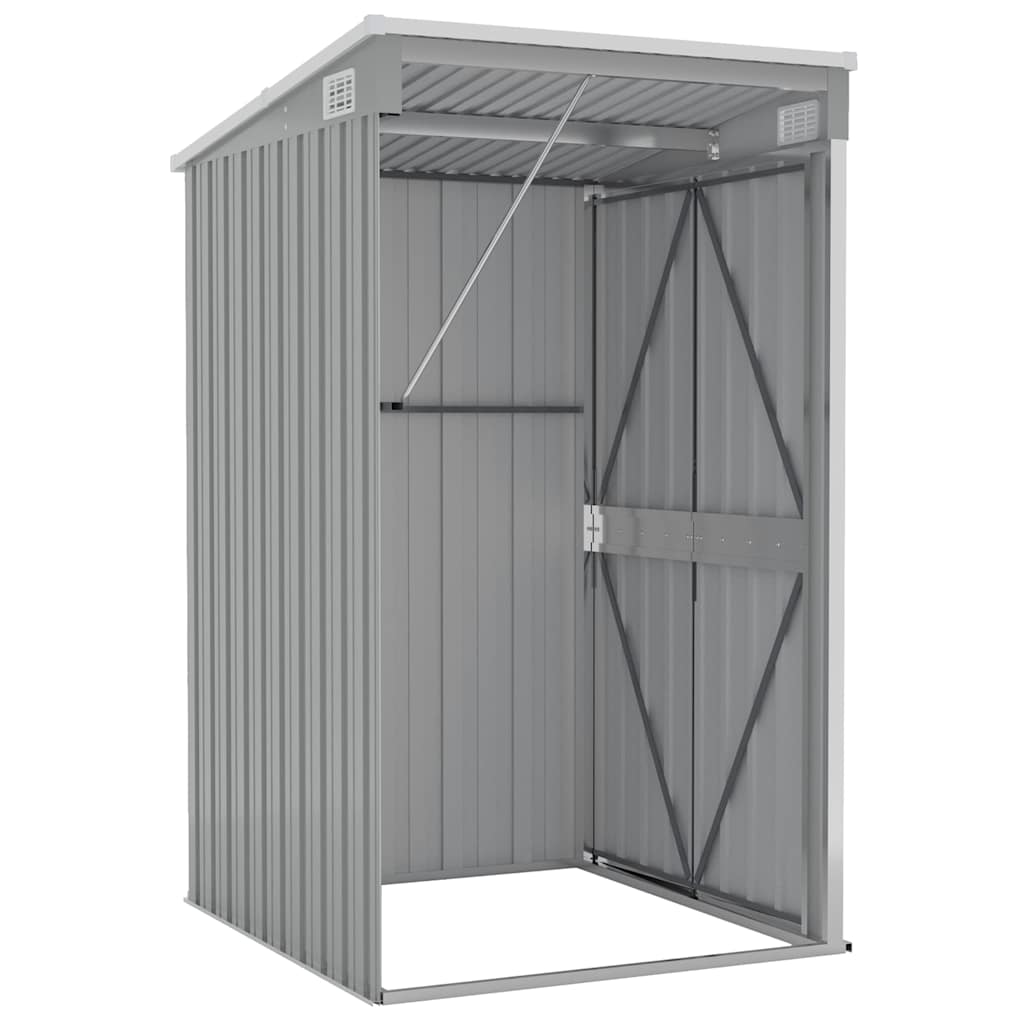 Sodo pašiūrė, pilka, 118x100x178cm, galvanizuotas plienas Sodo pašiūrė, pilka, 118x100x178cm, galvanizuotas plienas - Image 6