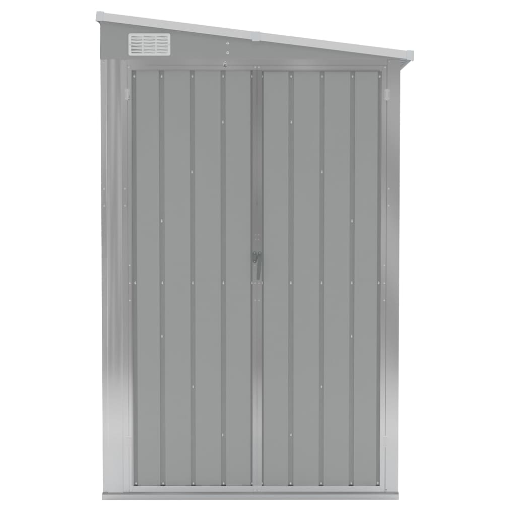 Sodo pašiūrė, pilka, 118x194x178cm, galvanizuotas plienas Sodo pašiūrė, pilka, 118x194x178cm, galvanizuotas plienas - Image 3