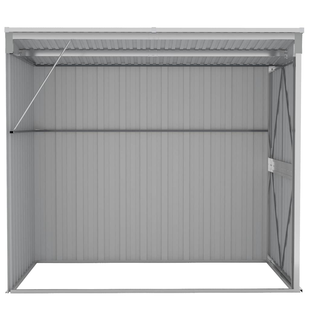 Sodo pašiūrė, pilka, 118x194x178cm, galvanizuotas plienas Sodo pašiūrė, pilka, 118x194x178cm, galvanizuotas plienas - Image 5