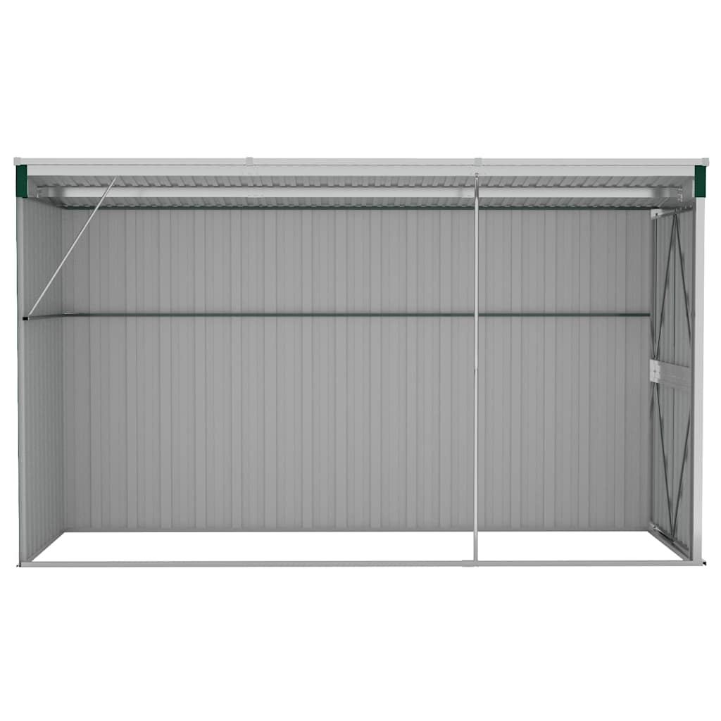 Sodo pašiūrė, žalia, 118x288x178cm, galvanizuotas plienas Sodo pašiūrė, žalia, 118x288x178cm, galvanizuotas plienas - Image 5
