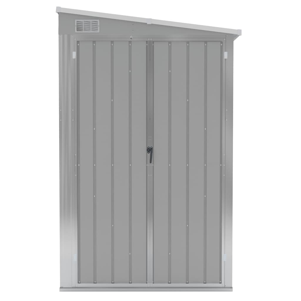 Sodo pašiūrė, pilka, 118x288x178cm, galvanizuotas plienas Sodo pašiūrė, pilka, 118x288x178cm, galvanizuotas plienas - Image 3