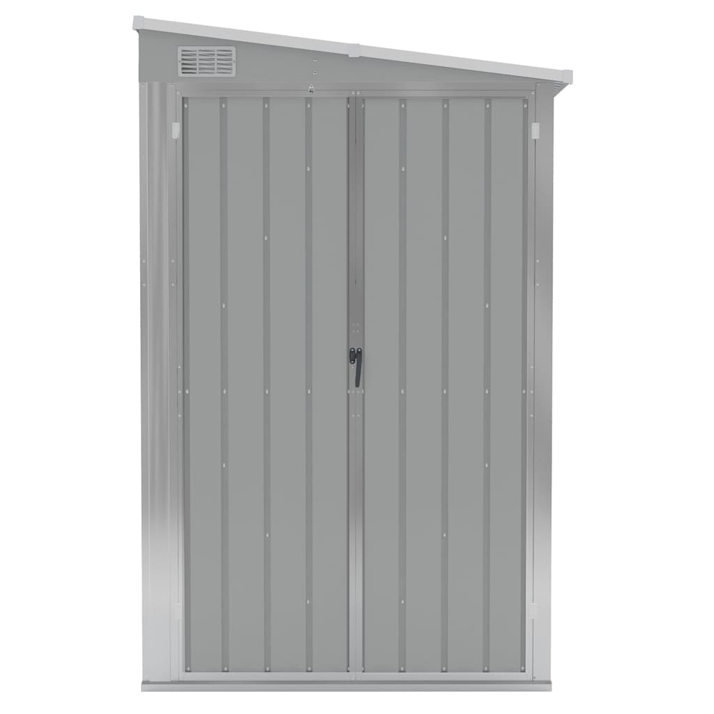 Sodo pašiūrė, pilka, 118x382x178cm, galvanizuotas plienas Sodo pašiūrė, pilka, 118x382x178cm, galvanizuotas plienas - Image 3