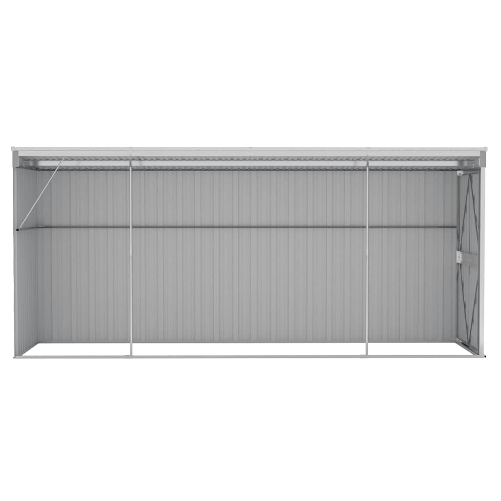 Sodo pašiūrė, pilka, 118x382x178cm, galvanizuotas plienas Sodo pašiūrė, pilka, 118x382x178cm, galvanizuotas plienas - Image 5