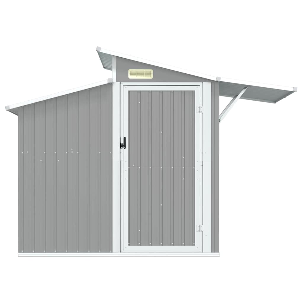 Sodo pašiūrė, pilka, 270x130x208,5cm, galvanizuotas plienas Sodo pašiūrė, pilka, 270x130x208,5cm, galvanizuotas plienas - Image 4