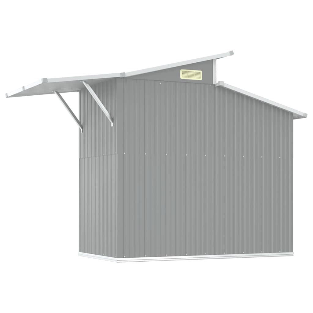 Sodo pašiūrė, pilka, 270x130x208,5cm, galvanizuotas plienas Sodo pašiūrė, pilka, 270x130x208,5cm, galvanizuotas plienas - Image 6