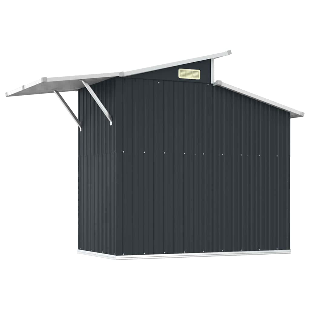 Sodo pašiūrė, antracito, 270x130x208,5cm, galvanizuotas plienas Sodo pašiūrė, antracito, 270x130x208,5cm, galvanizuotas plienas - Image 6