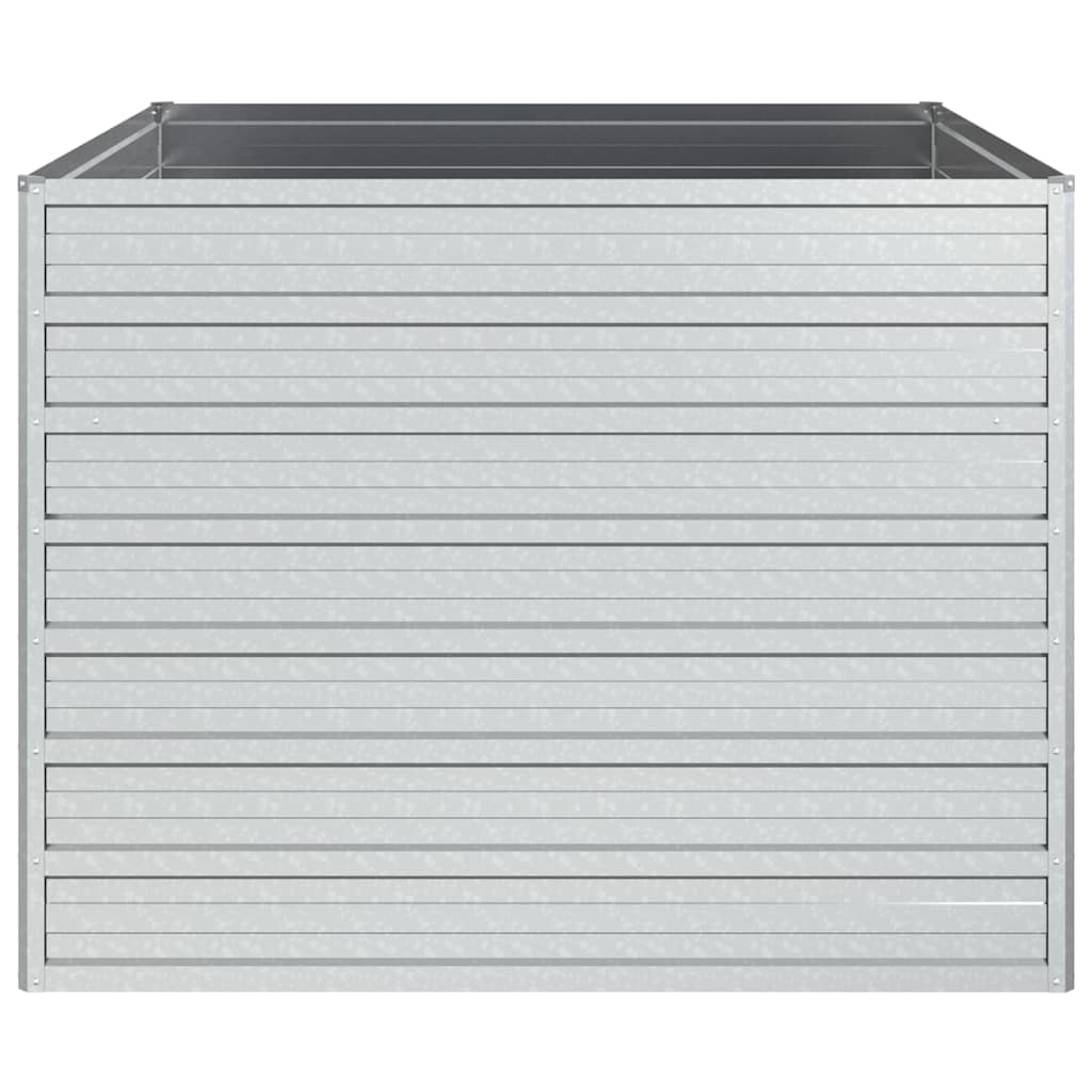 Aukštas sodo lovelis, sidabrinis, 100x100x77cm, plienas Aukštas sodo lovelis, sidabrinis, 100x100x77cm, plienas - Image 4