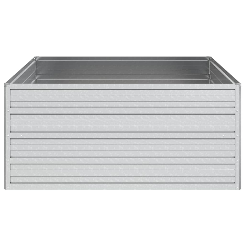 Aukštas sodo lovelis, sidabrinis, 100x100x45cm, plienas Aukštas sodo lovelis, sidabrinis, 100x100x45cm, plienas - Image 4