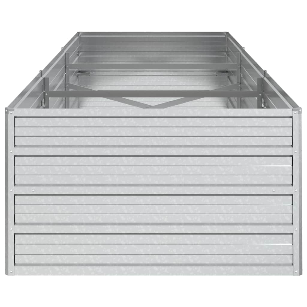 Aukštas sodo lovelis, sidabrinis, 240x80x45cm, plienas Aukštas sodo lovelis, sidabrinis, 240x80x45cm, plienas - Image 5