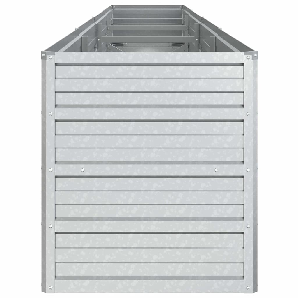 Aukštas sodo lovelis, sidabrinis, 320x40x45cm, plienas Aukštas sodo lovelis, sidabrinis, 320x40x45cm, plienas - Image 5