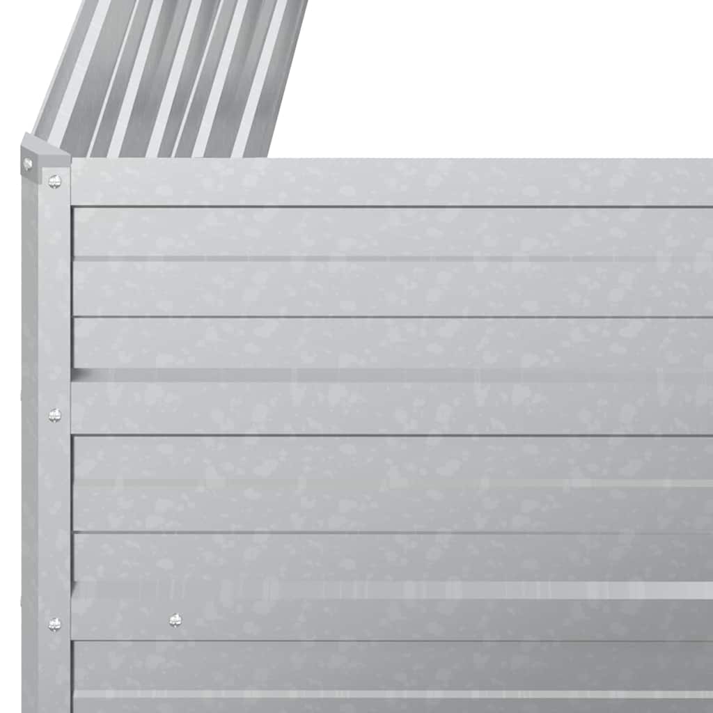 Aukštas sodo lovelis, sidabrinis, 100x40x45cm, plienas Aukštas sodo lovelis, sidabrinis, 100x40x45cm, plienas - Image 6