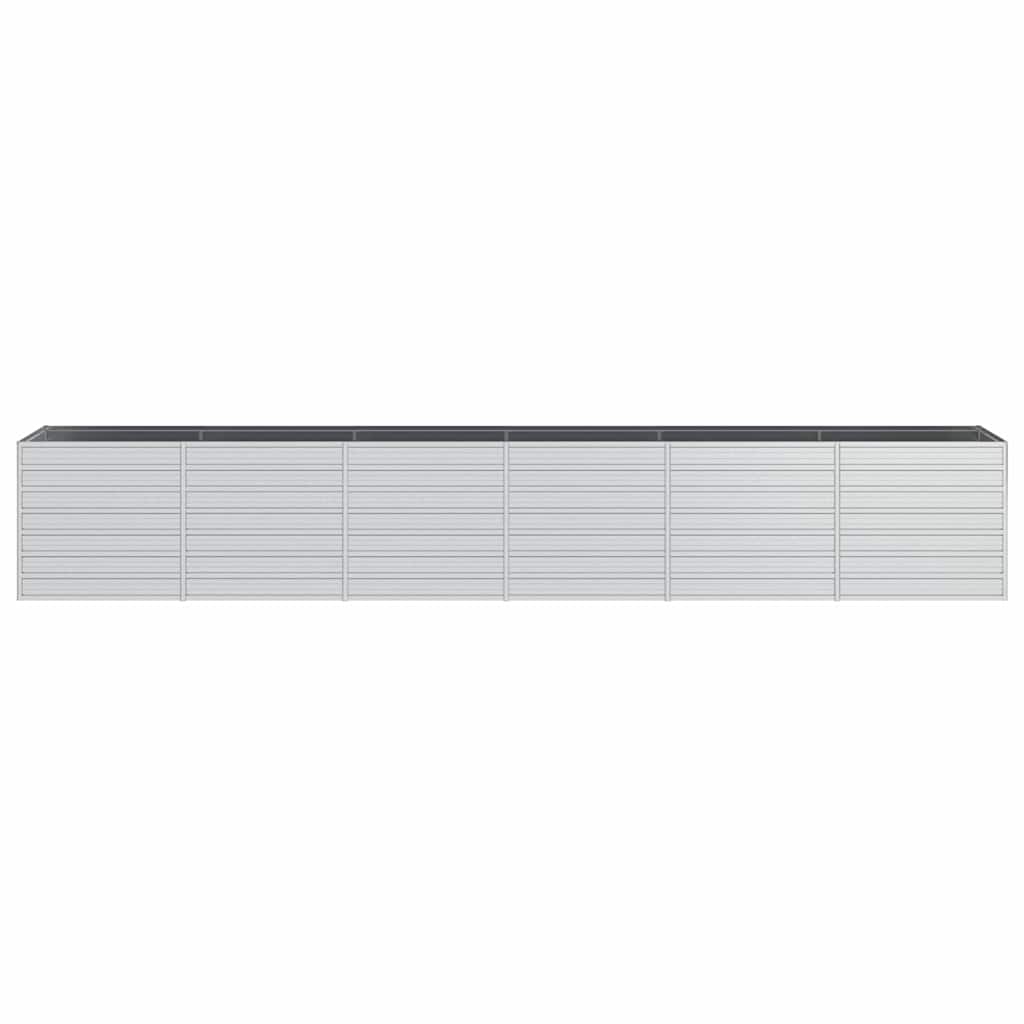 Aukštas sodo lovelis, sidabrinis, 480x80x77cm, plienas Aukštas sodo lovelis, sidabrinis, 480x80x77cm, plienas - Image 4