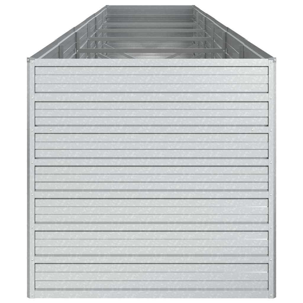 Aukštas sodo lovelis, sidabrinis, 480x80x77cm, plienas Aukštas sodo lovelis, sidabrinis, 480x80x77cm, plienas - Image 5