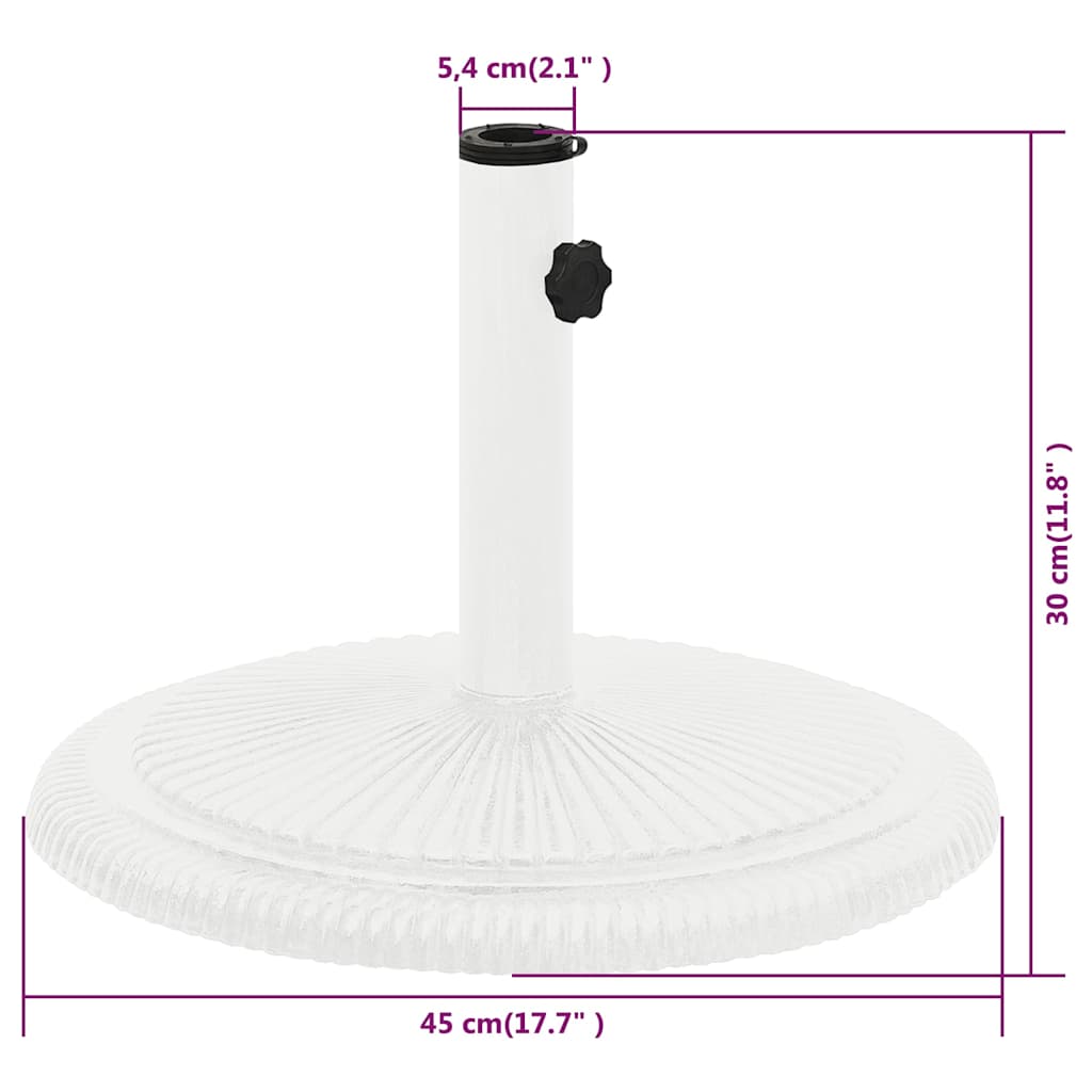 Skėčio pagrindas, baltos spalvos, 45x45x30cm, ketus Skėčio pagrindas, baltos spalvos, 45x45x30cm, ketus - Image 9