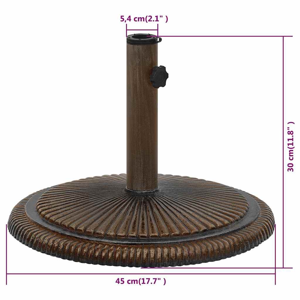 Skėčio pagrindas, bronzinės spalvos, 45x45x30cm, ketus Skėčio pagrindas, bronzinės spalvos, 45x45x30cm, ketus - Image 9
