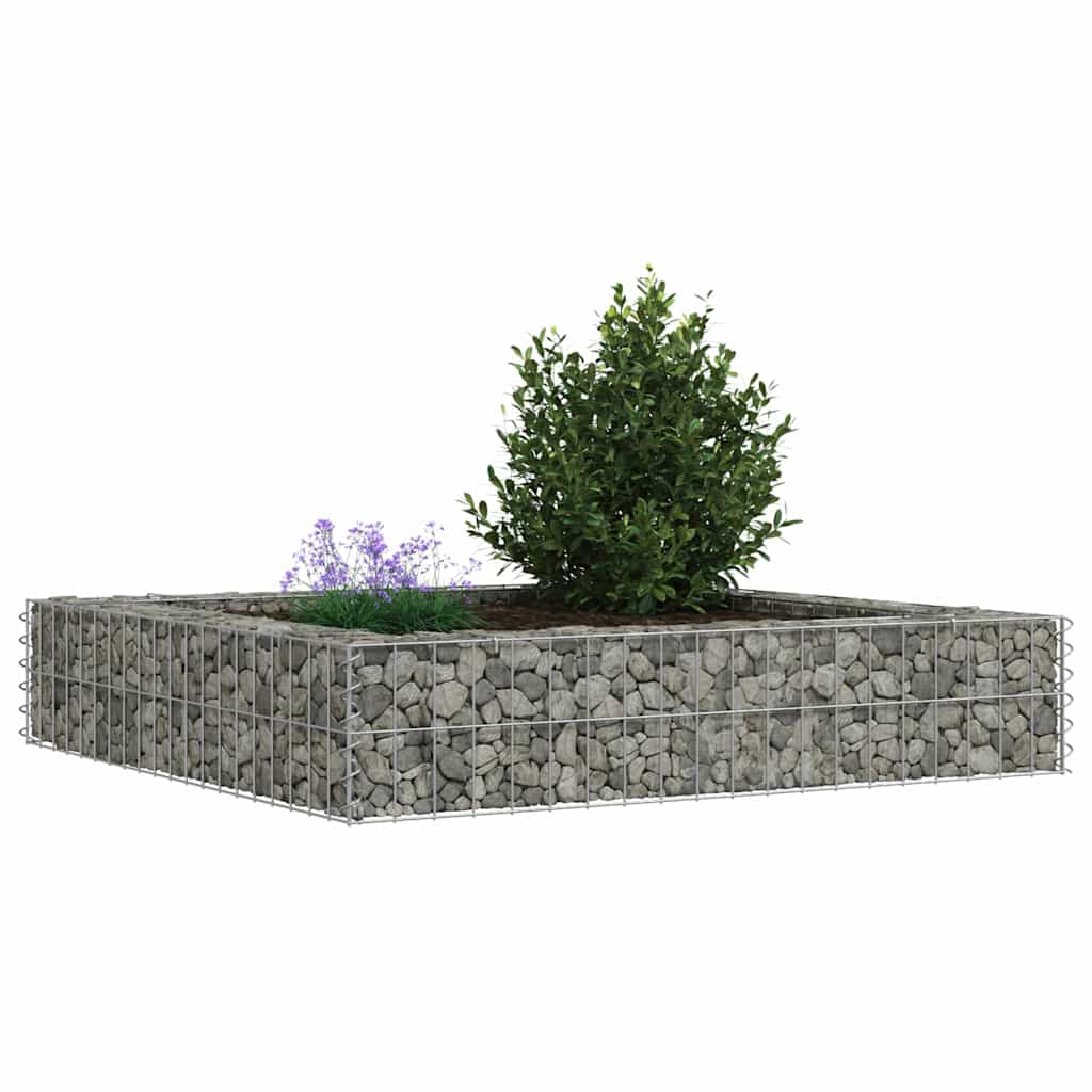 Aukštas gabiono lovelis, 100x100x20cm, galvanizuotas plienas Aukštas gabiono lovelis, 100x100x20cm, galvanizuotas plienas - Image 4