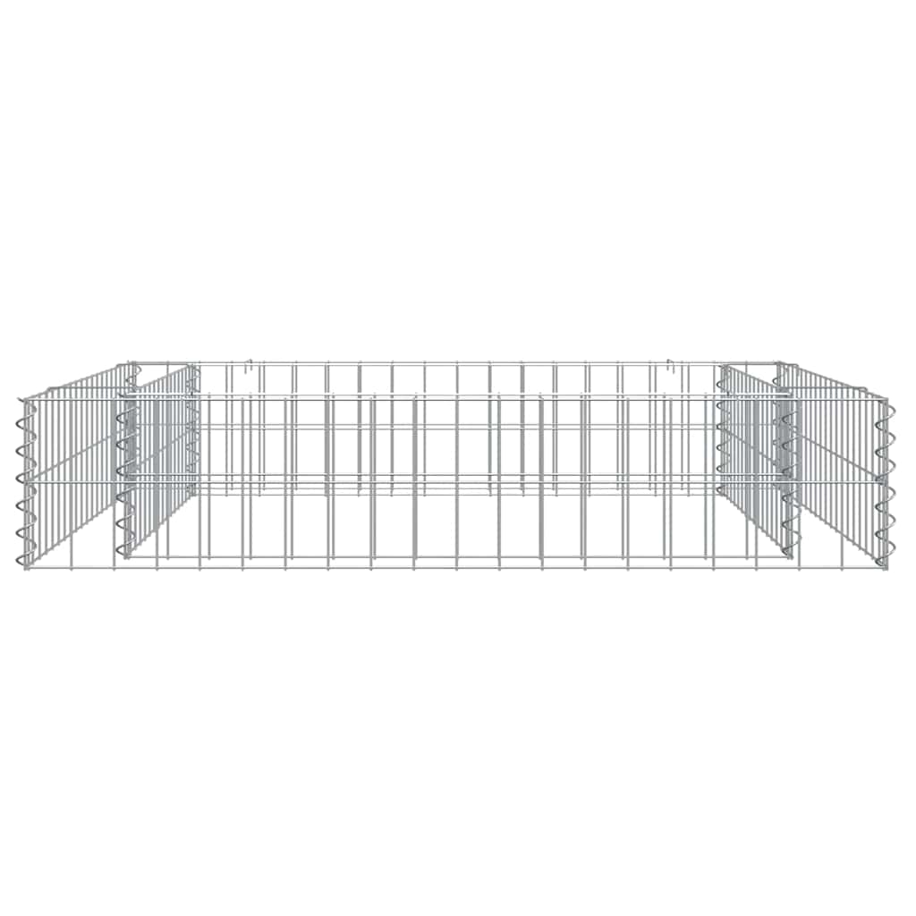 Aukštas gabiono lovelis, 100x100x20cm, galvanizuotas plienas Aukštas gabiono lovelis, 100x100x20cm, galvanizuotas plienas - Image 6