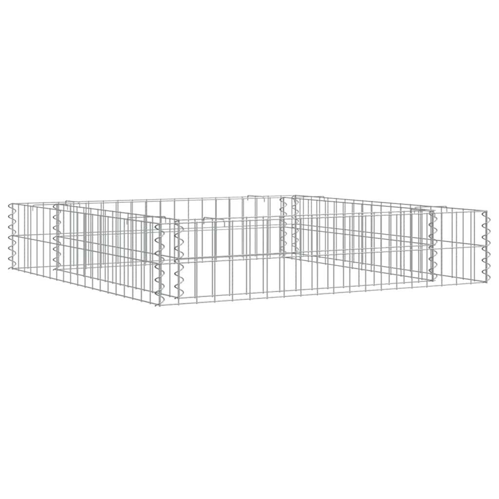Aukštas gabiono lovelis, 100x100x20cm, galvanizuotas plienas Aukštas gabiono lovelis, 100x100x20cm, galvanizuotas plienas - Image 7