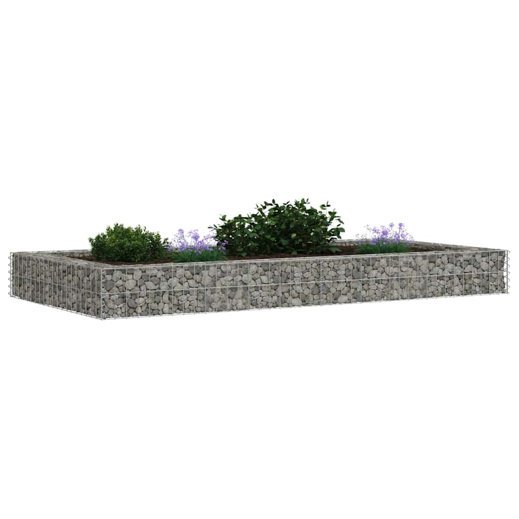 Aukštas gabiono lovelis, 200x100x20cm, galvanizuotas plienas Aukštas gabiono lovelis, 200x100x20cm, galvanizuotas plienas - Image 4