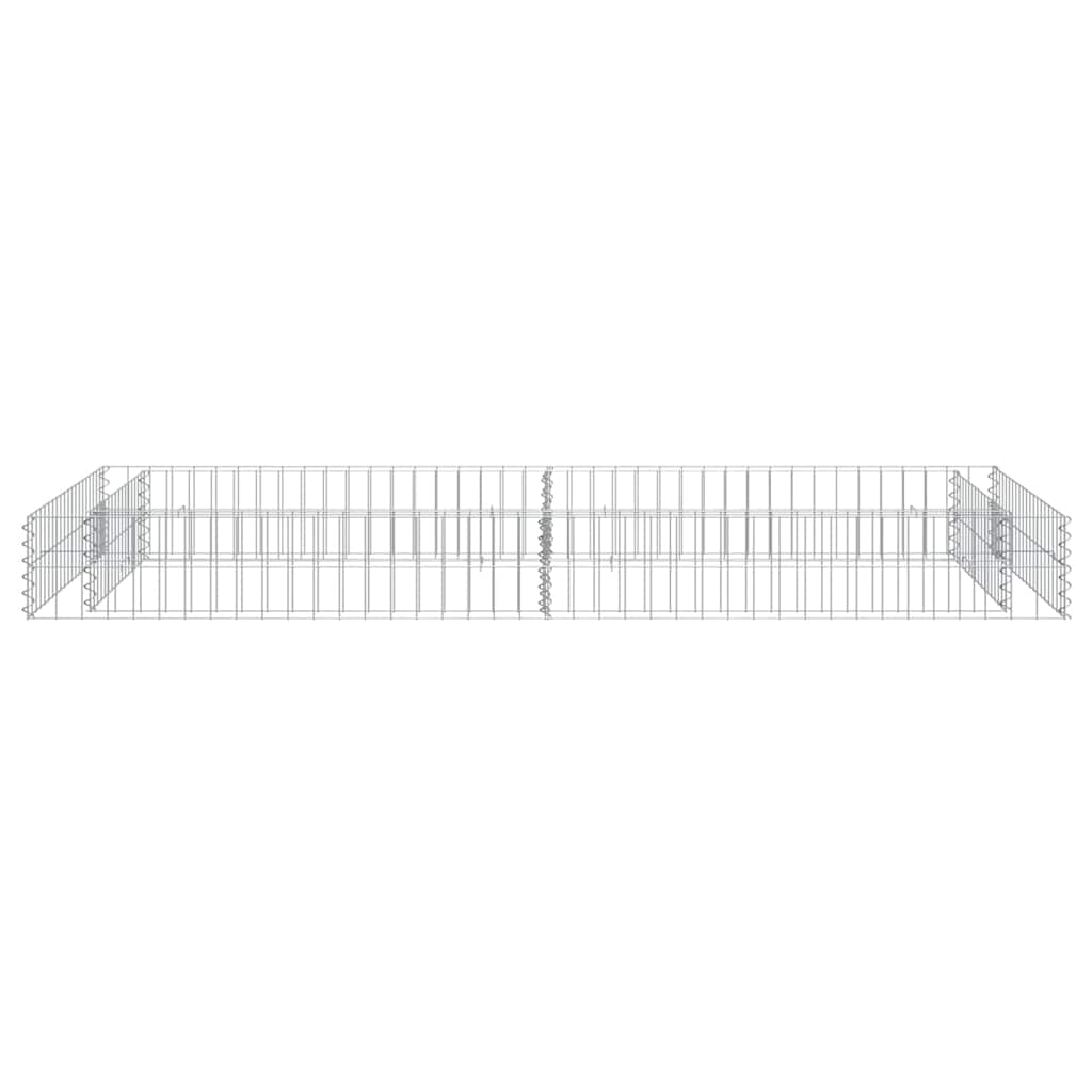 Aukštas gabiono lovelis, 200x100x20cm, galvanizuotas plienas Aukštas gabiono lovelis, 200x100x20cm, galvanizuotas plienas - Image 5