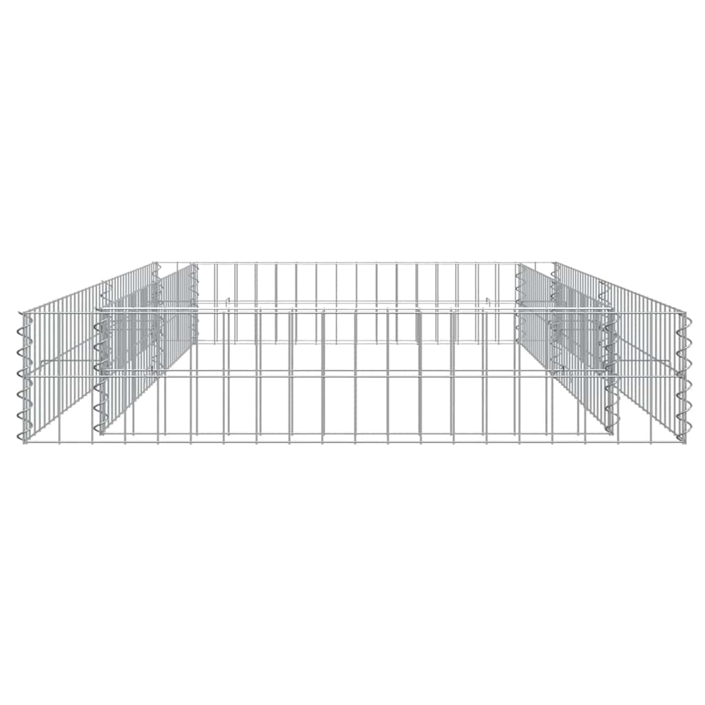 Aukštas gabiono lovelis, 200x100x20cm, galvanizuotas plienas Aukštas gabiono lovelis, 200x100x20cm, galvanizuotas plienas - Image 6