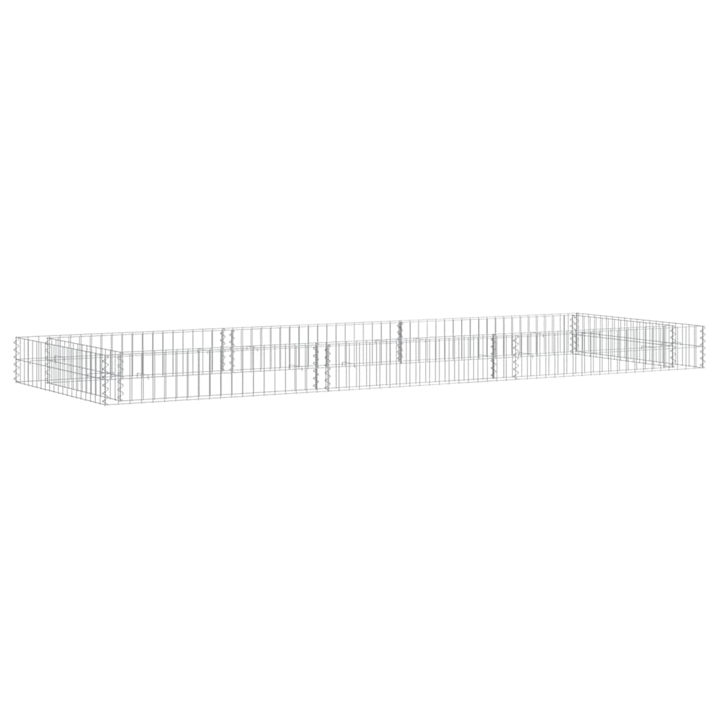 Aukštas gabiono lovelis, 300x100x20cm, galvanizuotas plienas Aukštas gabiono lovelis, 300x100x20cm, galvanizuotas plienas - Image 2