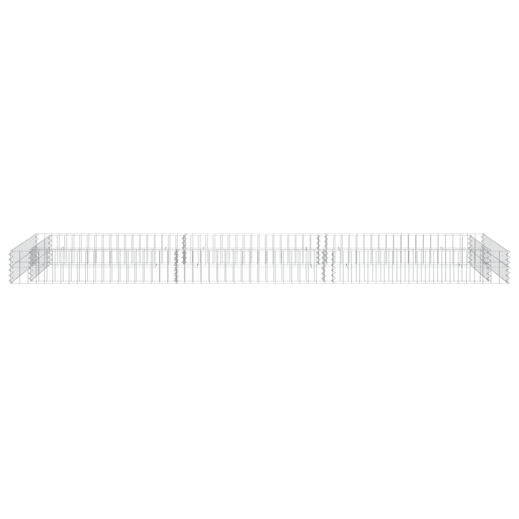 Aukštas gabiono lovelis, 300x100x20cm, galvanizuotas plienas Aukštas gabiono lovelis, 300x100x20cm, galvanizuotas plienas - Image 5