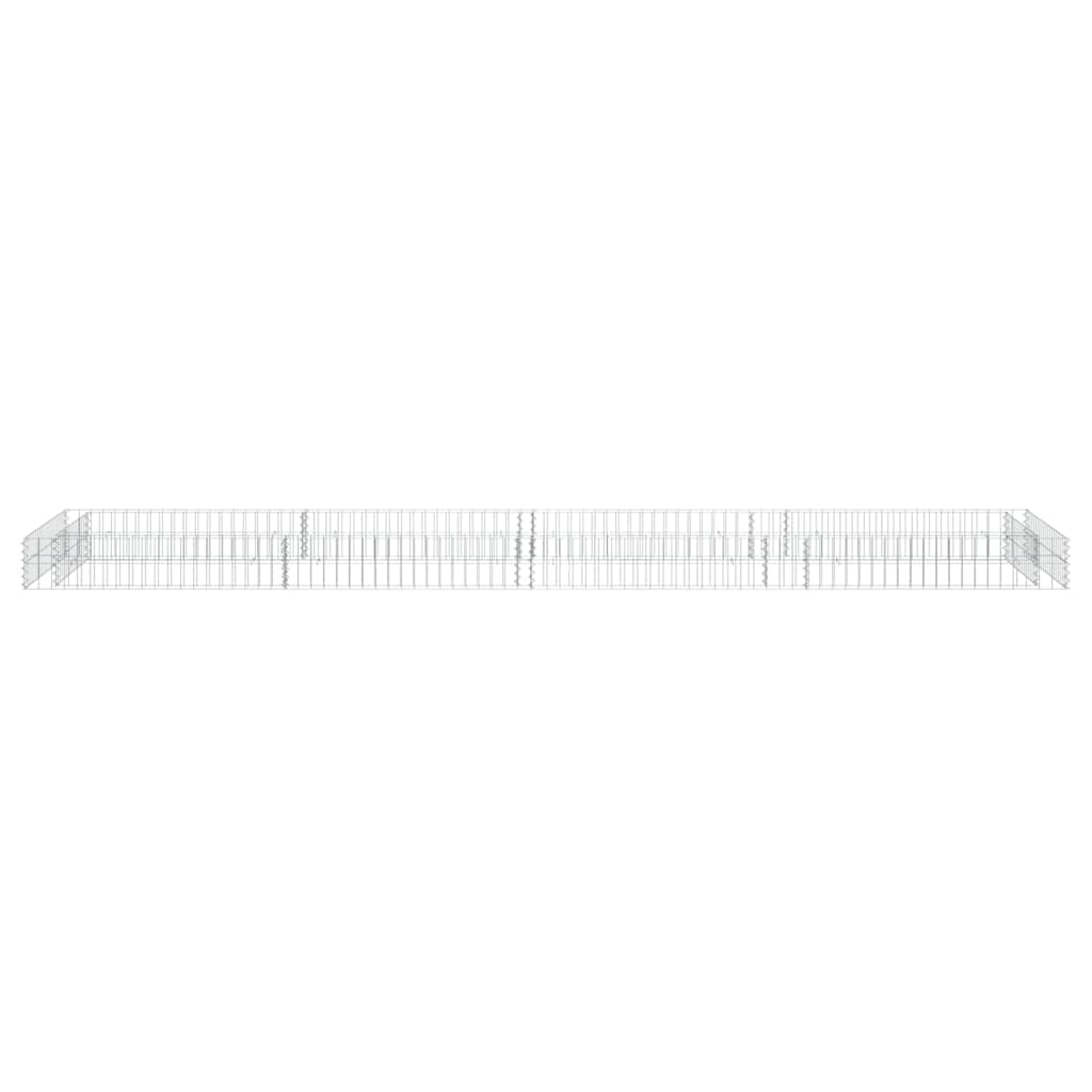 Aukštas gabiono lovelis, 400x100x20cm, galvanizuotas plienas Aukštas gabiono lovelis, 400x100x20cm, galvanizuotas plienas - Image 5
