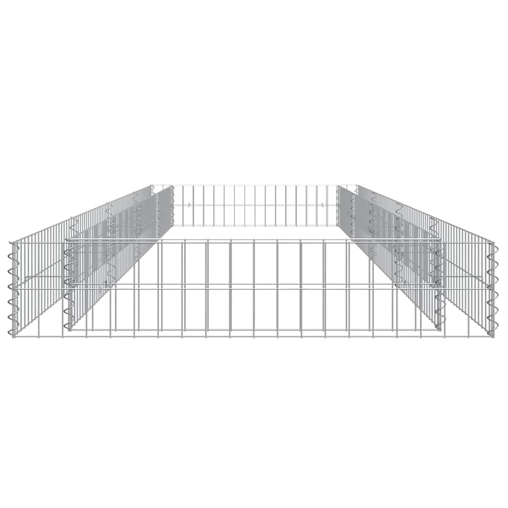 Aukštas gabiono lovelis, 400x100x20cm, galvanizuotas plienas Aukštas gabiono lovelis, 400x100x20cm, galvanizuotas plienas - Image 6