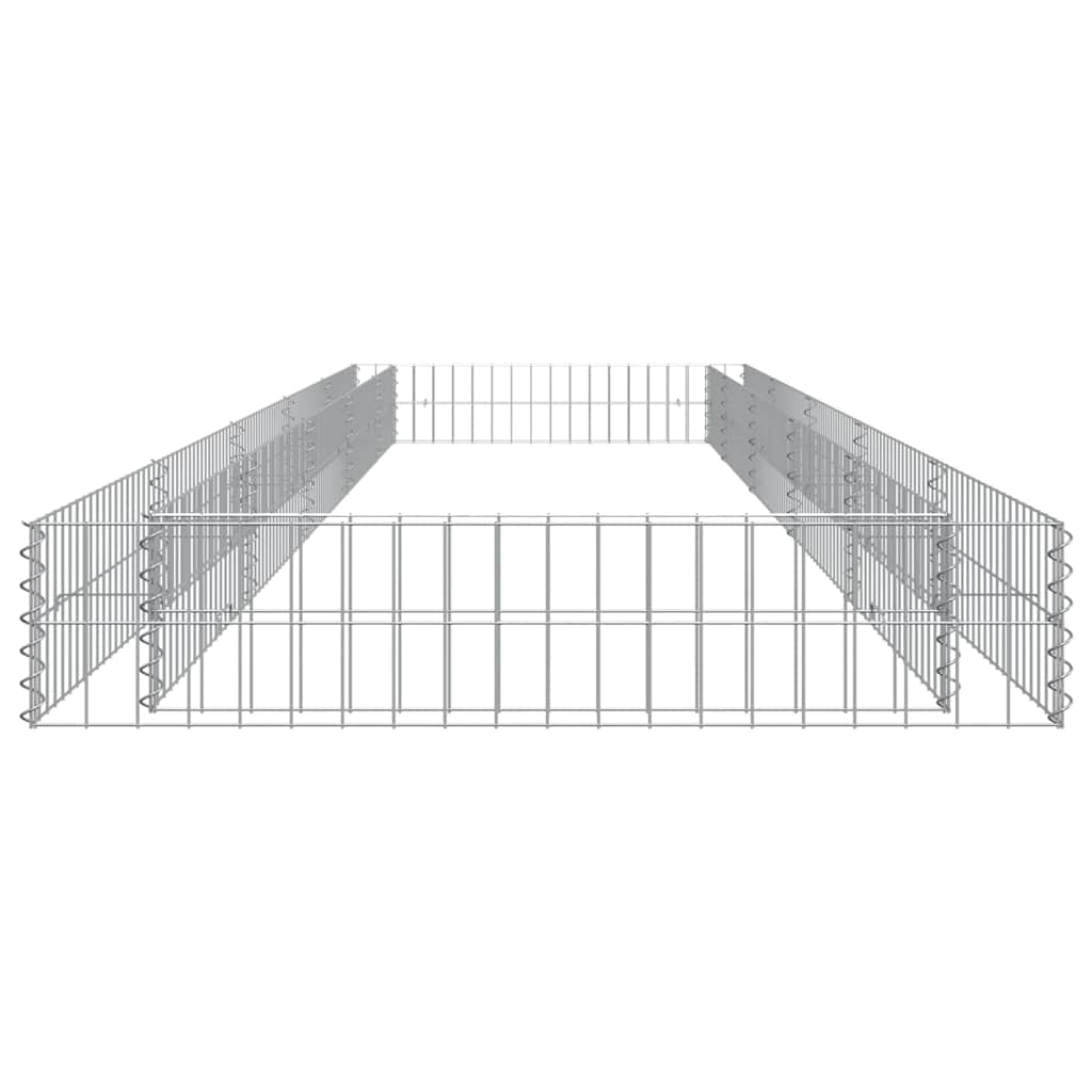 Aukštas gabiono lovelis, 500x100x20cm, galvanizuotas plienas Aukštas gabiono lovelis, 500x100x20cm, galvanizuotas plienas - Image 6