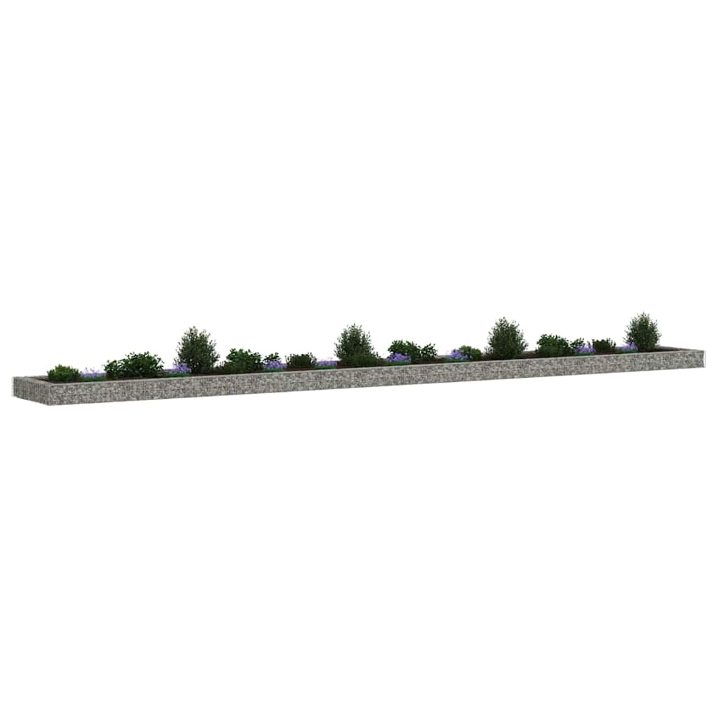 Aukštas gabiono lovelis, 800x100x20cm, galvanizuotas plienas Aukštas gabiono lovelis, 800x100x20cm, galvanizuotas plienas - Image 4