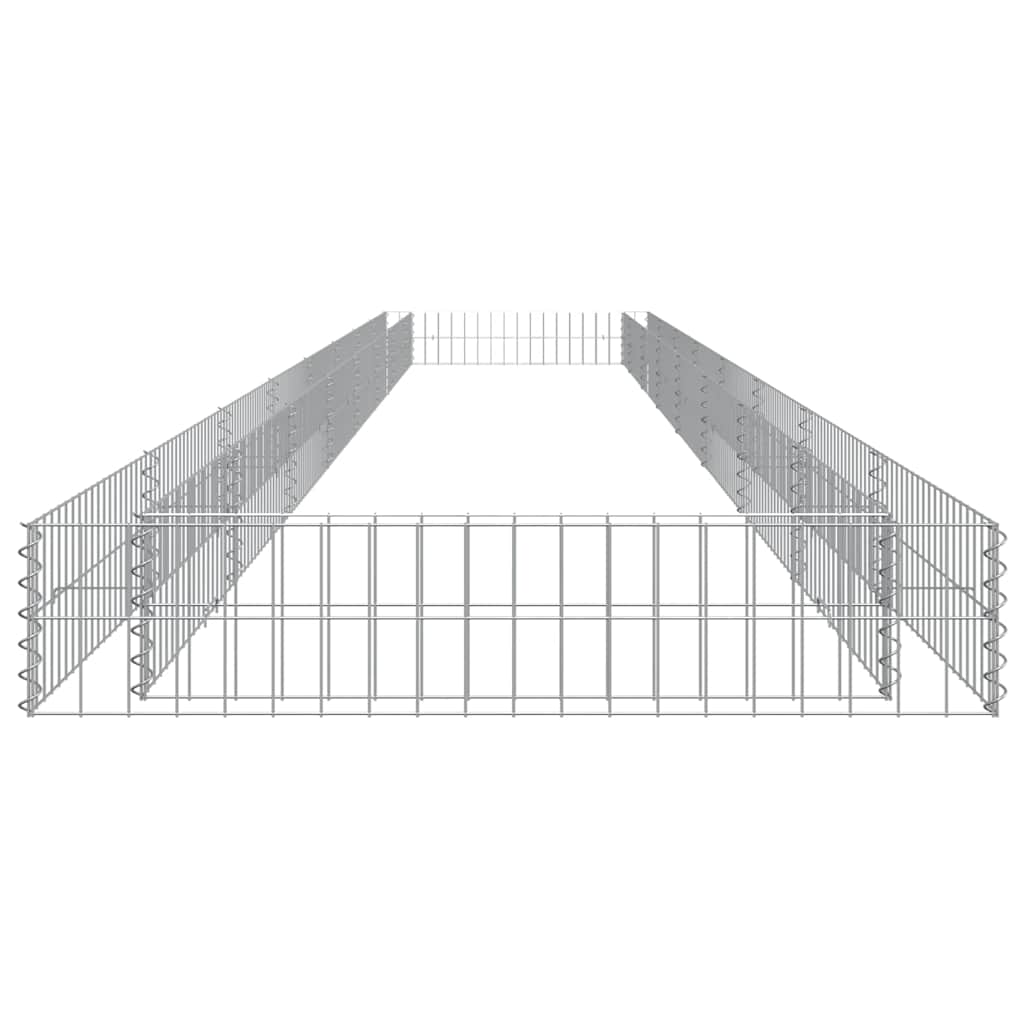 Aukštas gabiono lovelis, 800x100x20cm, galvanizuotas plienas Aukštas gabiono lovelis, 800x100x20cm, galvanizuotas plienas - Image 6