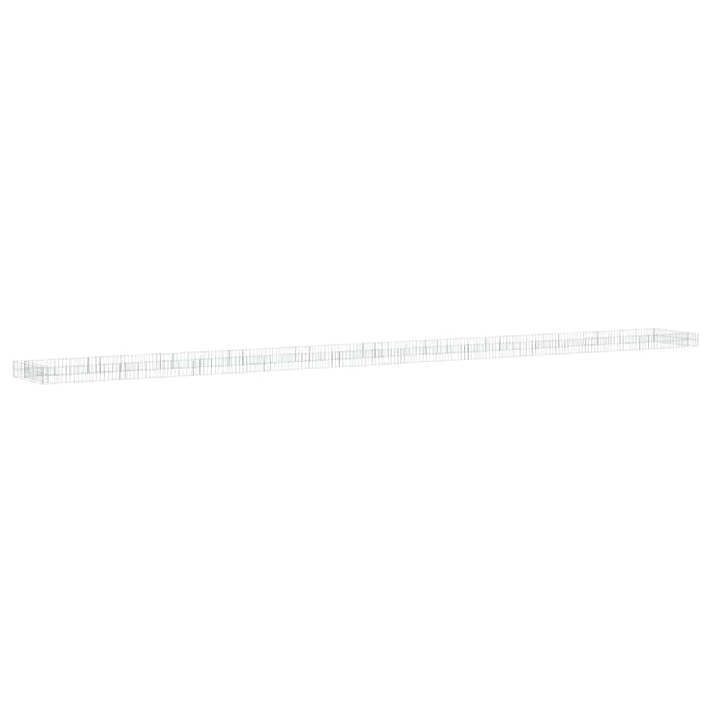 Aukštas gabiono vazonas, 1000x100x20cm, galvanizuotas plienas Aukštas gabiono vazonas, 1000x100x20cm, galvanizuotas plienas - Image 2