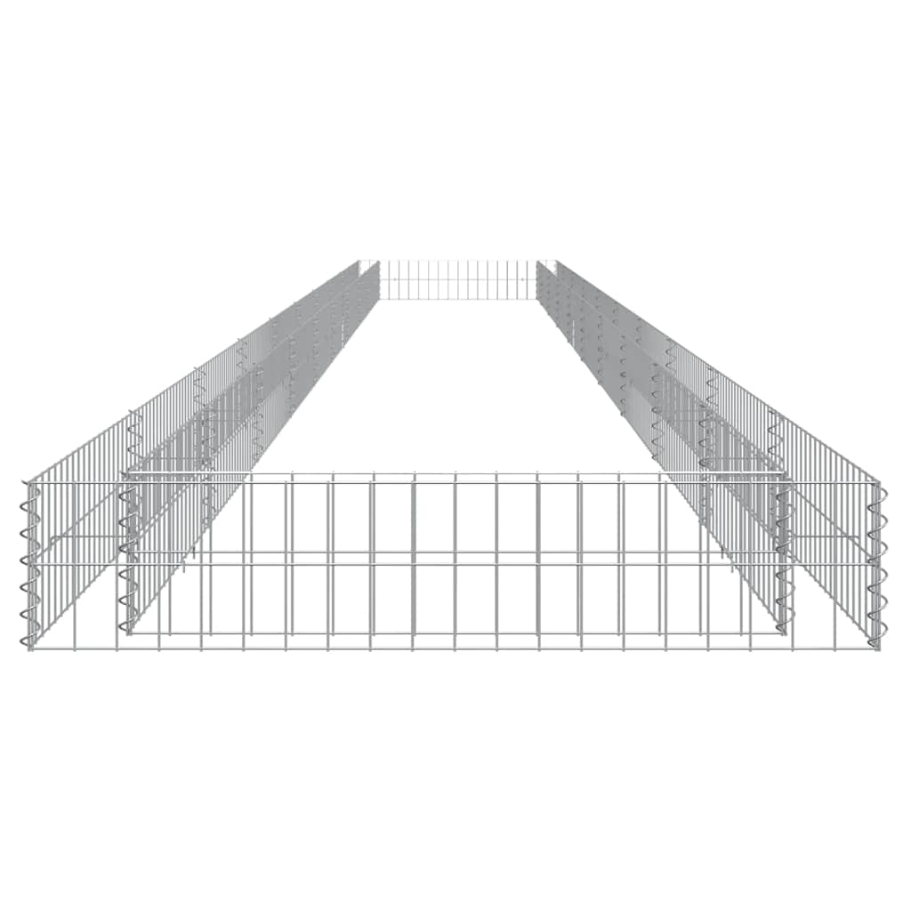 Aukštas gabiono vazonas, 1000x100x20cm, galvanizuotas plienas Aukštas gabiono vazonas, 1000x100x20cm, galvanizuotas plienas - Image 6