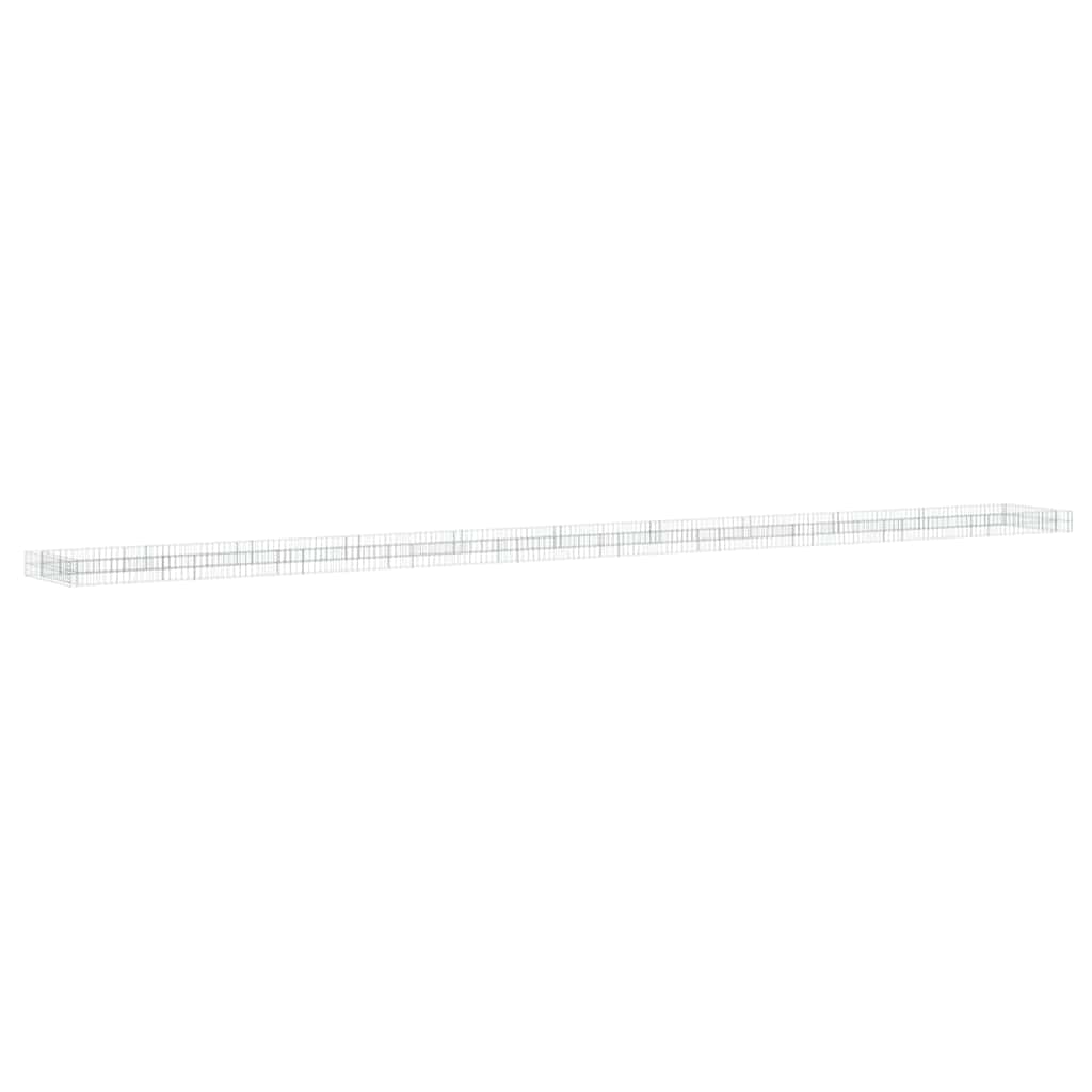 Aukštas gabiono vazonas, 1000x100x20cm, galvanizuotas plienas Aukštas gabiono vazonas, 1000x100x20cm, galvanizuotas plienas - Image 7