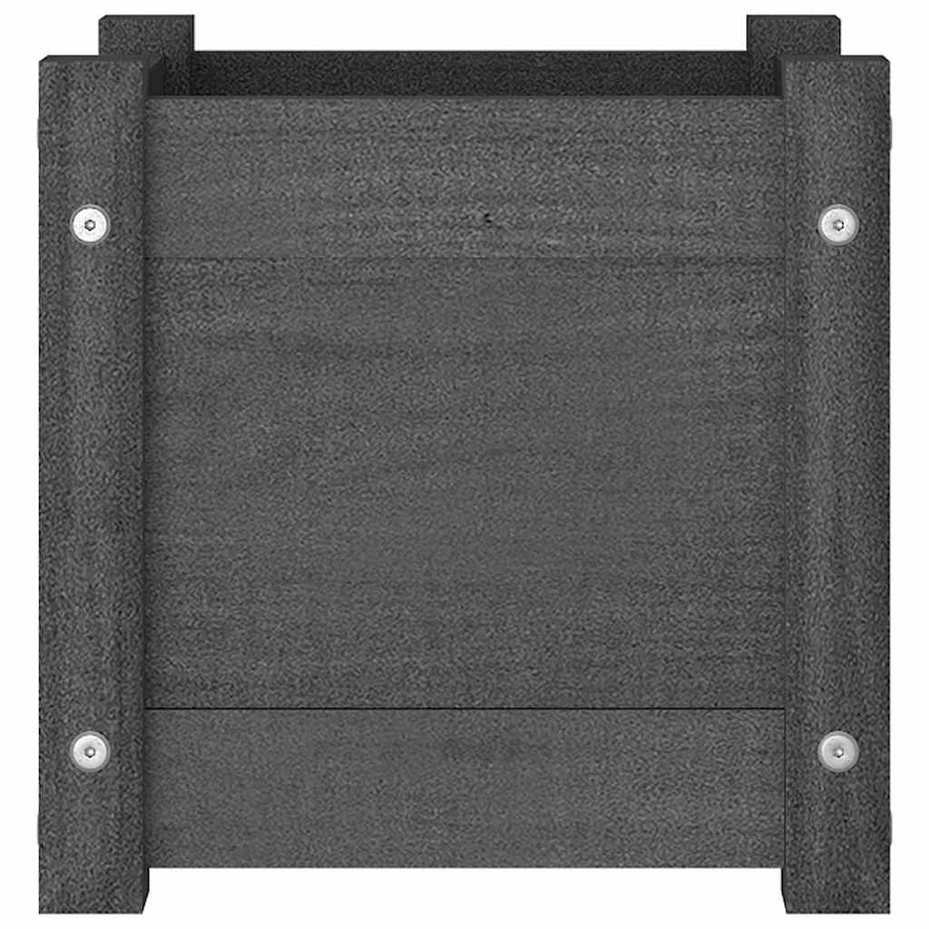 Sodo loveliai, 2vnt., pilki, 31x31x31cm, pušies masyvas Sodo loveliai, 2vnt., pilki, 31x31x31cm, pušies masyvas - Image 5