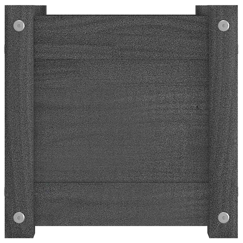 Sodo loveliai, 2vnt., pilki, 31x31x31cm, pušies masyvas Sodo loveliai, 2vnt., pilki, 31x31x31cm, pušies masyvas - Image 6