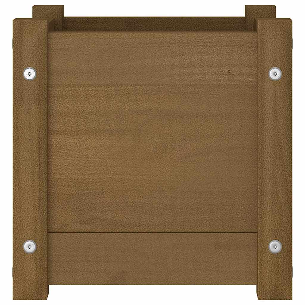 Sodo lovelis, medaus rudas, 31x31x31cm, pušies medienos masyvas Sodo lovelis, medaus rudas, 31x31x31cm, pušies medienos masyvas - Image 4