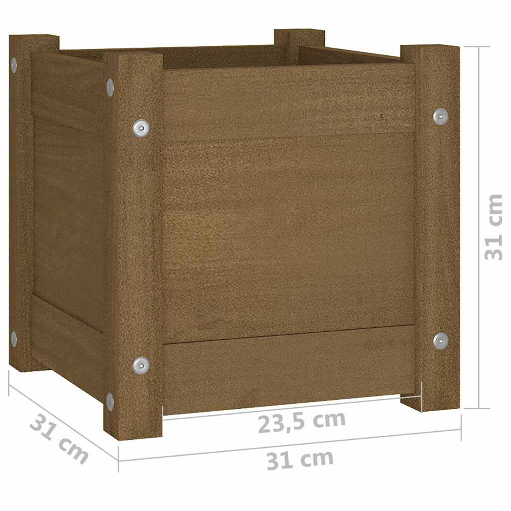 Sodo lovelis, medaus rudas, 31x31x31cm, pušies medienos masyvas Sodo lovelis, medaus rudas, 31x31x31cm, pušies medienos masyvas
